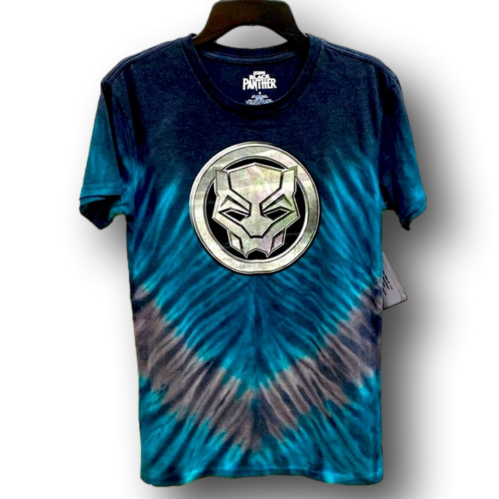 Marvel Studious Black Panther Graphic Tye-Dye T-Shirt - Size Small - NWT